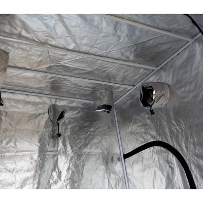 200cm que la taille Zippered d'intérieur hydroponique élèvent la tente, 5X5 » portatif élèvent le tissu de la tente 600D